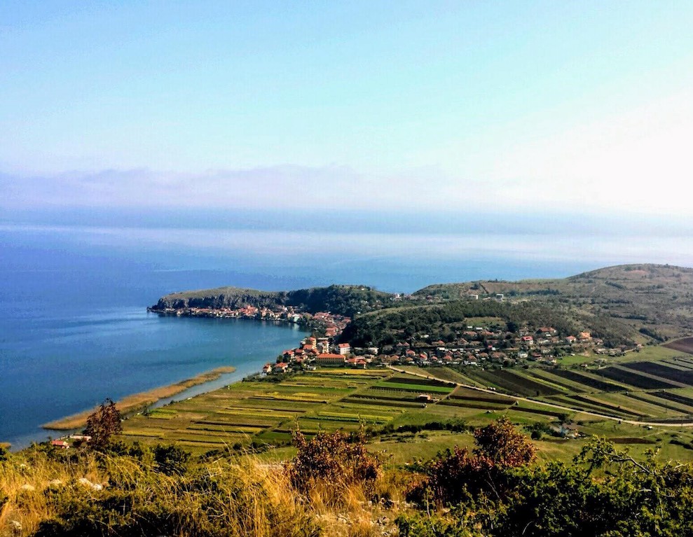 Lakeside city of Pogradec, Albania — birthplace of OHREED